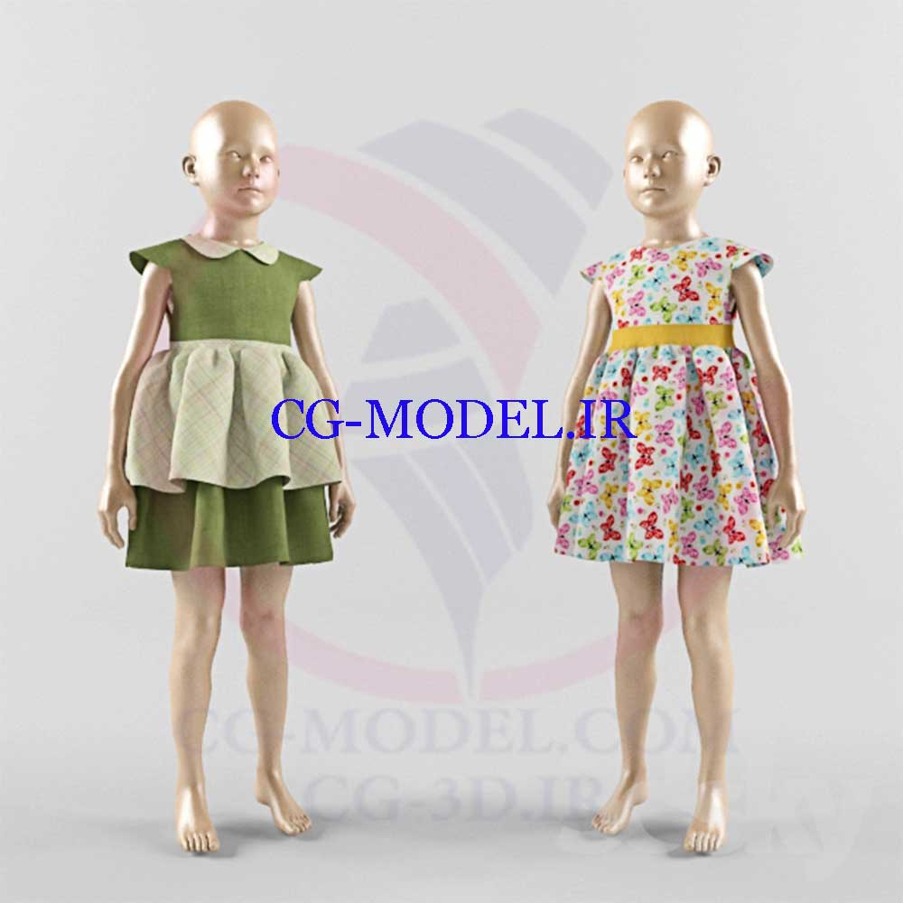 Children dress on a mannequin