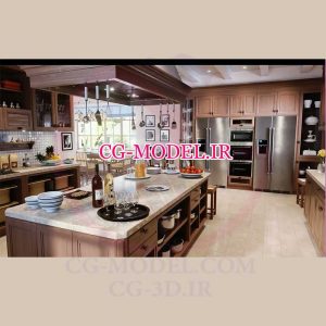 آموزش تنظیمات رندر corona برای صحنه داخلی آشپزخانه