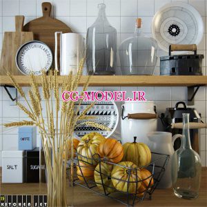 مدل سه بعدی ظروف آشپزخانه (12)